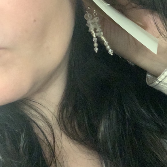 NaTuRaL hEaLiNg CrYsTaLs🆕bOheMiAN MoDeRn CrYsTaL EaRrInGS HaNdCrAfTeD - Picture 8 of 16